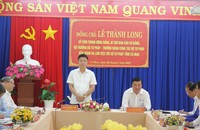 Bộ trưởng Lê Thành Long phát biểu tại buổi làm việc với Sở Tư pháp Cà Mau