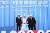 Cảng container Quốc tế Tân Cảng Hải Phòng đón Teu thứ 1 triệu thông qua