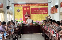 Bộ trưởng Bộ Tư pháp Lê Thành Long làm việc với Cục THADS tỉnh An Giang