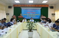 Quang cảnh buổi họp báo.