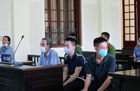 Ba bị cáo tại phiên tòa