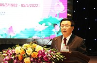 Giám đốc Học viện Chính trị quốc gia Hồ Chí Minh Nguyễn Xuân Thắng phát biểu tại Hội thảo