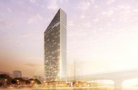 Marriott Courtyard hiện lên như một toà tháp hoa cương tráng lệ ngay trung tâm thành phố đáng sống nhất Việt Nam
