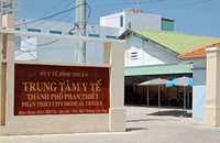 Trụ sở Trung tâm Y tế TP Phan Thiết. Ảnh: VTV