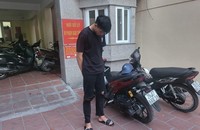 Đối tượng H..P tại cơ quan công an. Ảnh: CACC