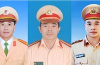 Liệt sĩ Nguyễn Khắc Thường, Liệt sĩ Lê Quang Thành, Liệt sĩ Lê Ánh Sáng (từ trái sang phải).