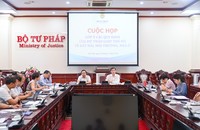 Thứ trưởng Nguyễn Khánh Ngọc và Thứ trưởng Trần Tiến Dũng đồng chủ trì cuộc họp.