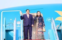 Thủ tướng lên đường tham dự Hội nghị COP 28, hoạt động song phương tại UAE và thăm chính thức Thổ Nhĩ Kỳ - Ảnh: VGP/Nhật Bắc

