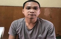 Đối tượng Nguyễn Văn Rô tại cơ quan công an.