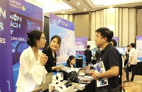 Một góc trưng bày, giới thiệu sản phẩm tại Techfest 2024.