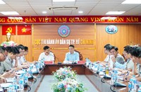 Đoàn công tác của Ban Nội chính Thành uỷ làm việc với Cục THADS TP.HCM (nguồn Cục THADS TP.HCM).