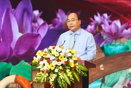 Thủ tướng Nguyễn Xuân Phúc phát biểu tại chương trình giao lưu