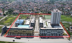 Toàn cảnh dự án Nhà ở xã hội do Công ty Lan Hưng làm chủ đầu tư.