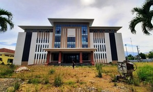 Trụ sở HĐND - UBND huyện Quế Sơn có kinh phí hơn 50 tỷ đồng.