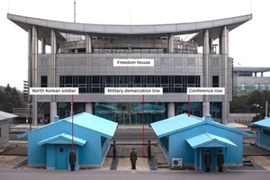 Khu vực an ninh chung tại biên giới Hàn-Triều. Ảnh: CNN/VOV