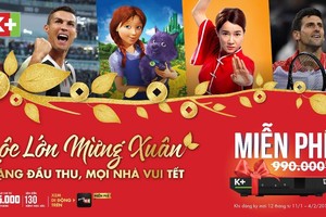 K+ tặng miễn phí đầu thu - Mọi nhà vui Tết, cùng cổ vũ Tuyển Việt Nam tại Asian Cup