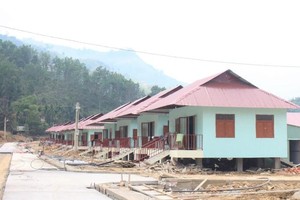 Một góc khu dân cư Bằng La, xã Trà Leng, huyện Nam Trà My. (Ảnh: VP).