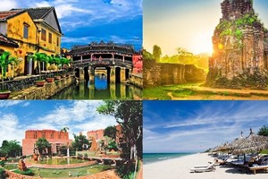 Tại không gian trưng bày “Vẻ đẹp Việt Nam” có nội dung giới thiệu về Năm Du lịch Quốc gia 2022 tại Quảng Nam với chủ đề “Du lịch xanh”