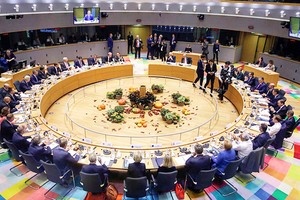 Toàn cảnh Hội nghị cấp cao Liên minh châu Âu (EU) tháng 7/2020.