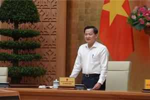 Phó Thủ tướng - Trưởng Ban Chỉ đạo điều hành giá Lê Minh Khái chỉ đạo tại Hội nghị. (Ảnh: Thanh Hằng)