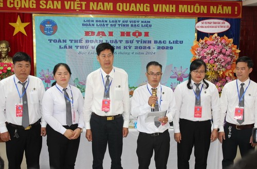 Luật sư Nguyễn Duy Sơn được bầu làm Chủ nhiệm Đoàn Luật sư tỉnh Bạc Liêu