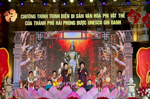 Chương trình Trình diễn di sản văn hóa phi vật thể của thành phố Hải Phòng được UNESCO ghi danh.