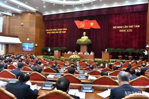 Hội nghị Trung ương 8 khóa XIII đã bàn về công tác quy hoạch Ban Chấp hành Trung ương Đảng nhiệm kỳ 2026 - 2031. (Ảnh: Đăng Khoa)