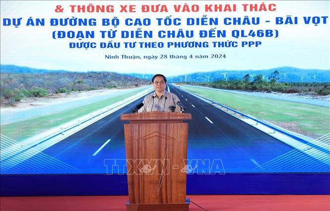 Thủ tướng phát lệnh đưa vào khai thác cao tốc Cam Lâm - Vĩnh Hảo và Diễn Châu - Bãi Vọt