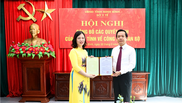 Bà Phạm Thị Phương Hạnh được bổ nhiệm giữ chức Giám đốc Sở Y tế Ninh Bình 