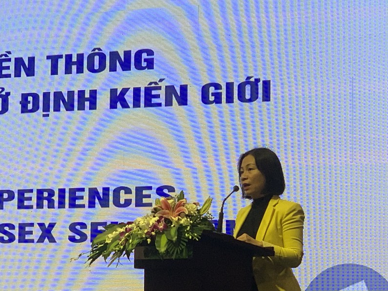Bà Hà Thị Quỳnh Anh, Chuyên gia về giới và nhân quyền, UNFPA chia sẻ về vấn đề mất cân bằng giới tính khi sinh