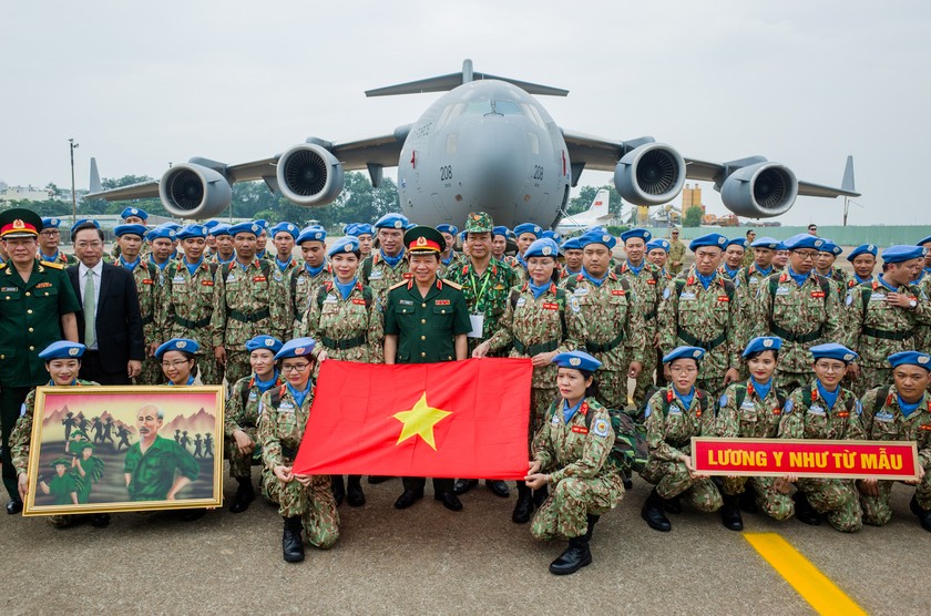 Lực lượng gìn giữ hòa bình Việt Nam lên đường làm nhiệm vụ quốc tế