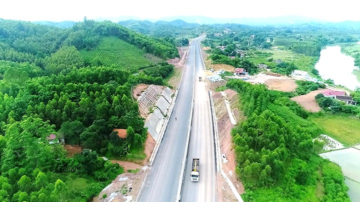 Một đoạn của cao tốc Bắc Giang – Chi Lăng (Lạng Sơn).