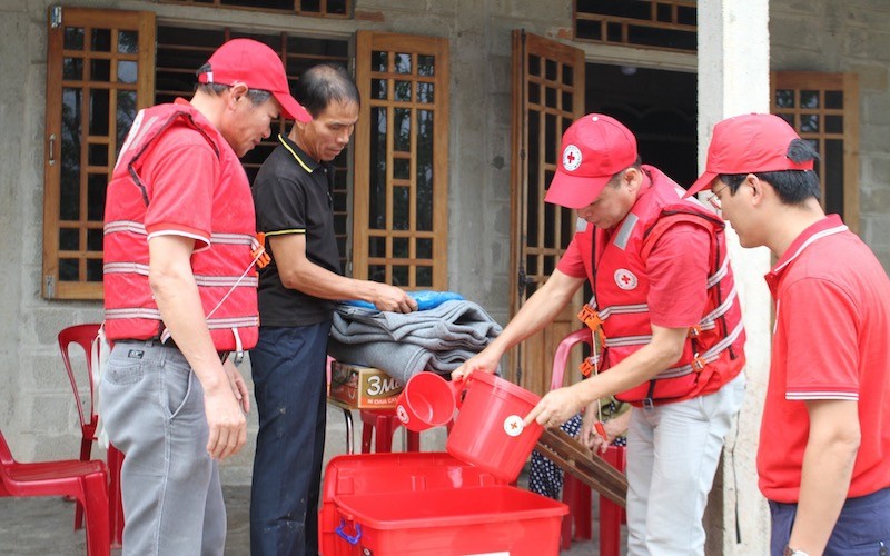 Hội Chữ Thập đỏ đồng hành trong công tác thiện nguyện.