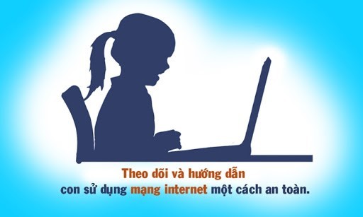 Hướng dẫn trẻ sử dụng internet an toàn.