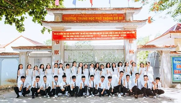 Trường THPT Cờ Đỏ nơi nam sinh Khánh Duy theo học.