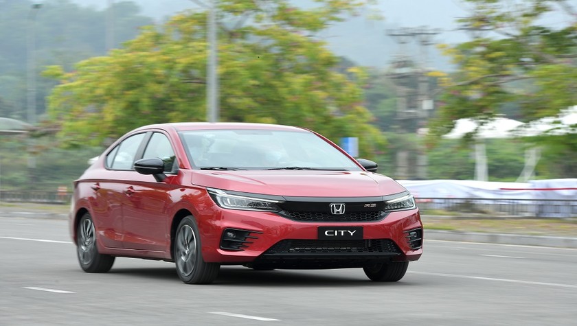 Honda City - mẫu xe vừa được nhận Giải thưởng Mẫu xe hạng B được yêu thích nhất năm 2021.