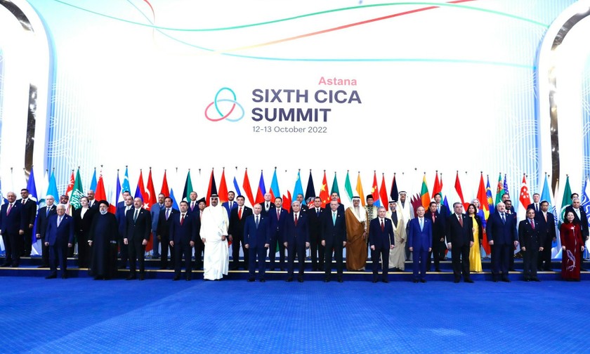 Các nhà lãnh đạo dự Hội nghị Thượng đỉnh CICA lần thứ 6.