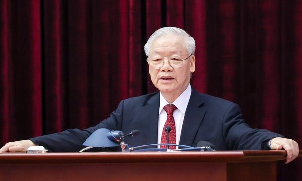 Tổng Bí thư Nguyễn Phú Trọng phát biểu chỉ đạo hội nghị - Ảnh: VGP/Nhật Bắc