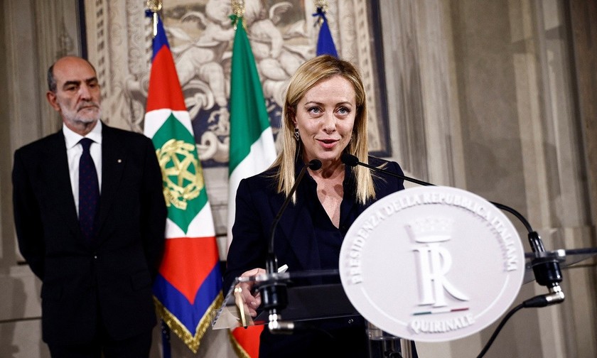 Nữ Thủ tướng Italy sắp nhậm chức Sergio Mattarella công bố nội các mới, ngày 21/10. (Nguồn: Reuters)