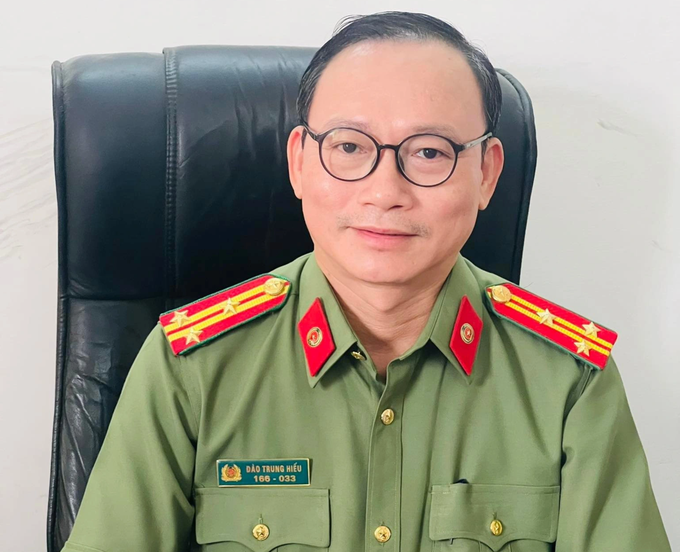Thượng tá Đào Trung Hiếu, chuyên gia tội phạm học.