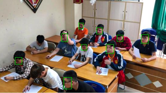 Nhóm sinh viên của Trường Đại học Công nghiệp Hà Nội nghiên cứu ứng dụng cho bài toán phát hiện gian lận thi cử. (Ảnh minh hoạ).