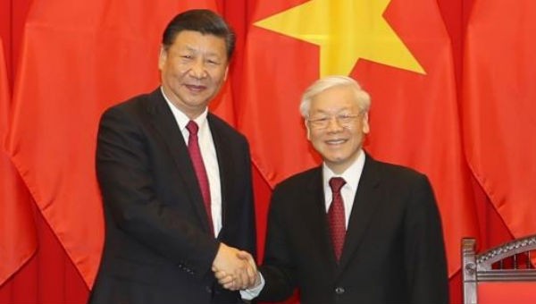 Tổng Bí thư, Chủ tịch nước Nguyễn Phú Trọng và Tổng Bí thư, Chủ tịch Trung Quốc Tập Cận Bình
tại chuyến thăm cấp Nhà nước của Tổng Bí thư, Chủ tịch Trung Quốc tới Việt Nam năm 2017
