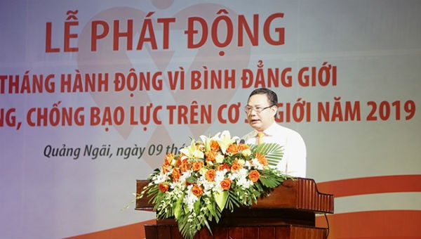 Thứ trưởng Lê Văn Thanh phát biểu tại Lễ phát động.