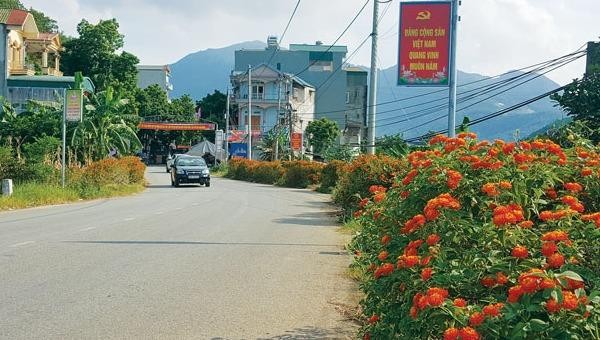 Diện mạo nông thôn mới tại xã Bình Yên, huyện Thạch Thất có nhiều thay đổi.