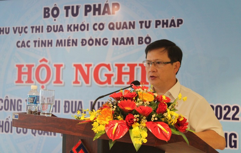 Tổng kết công tác thi đua, khen thưởng Khu vực khối cơ quan Tư pháp các tỉnh miền Đông Nam bộ ảnh 1