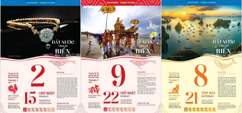 Bộ lịch quảng bá vẻ đẹp biển đảo Việt Nam