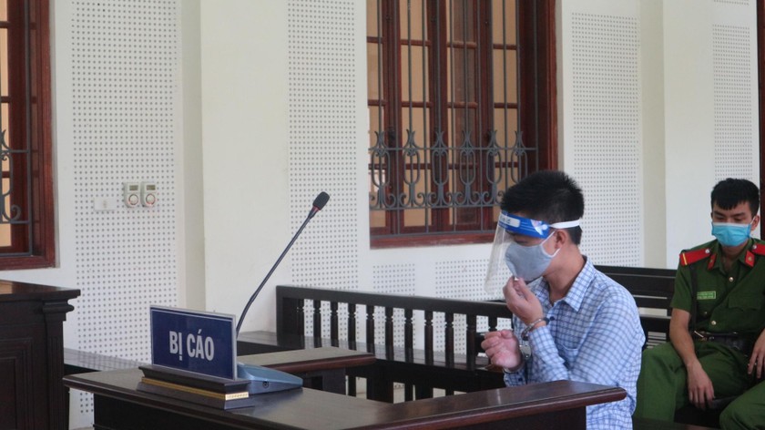Bị cáo Bành Quốc Khánh tại phiên tòa.