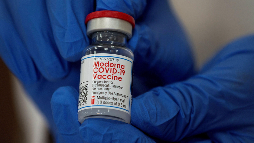 Vaccine phòng COVID-19 Moderna. Ảnh: Reuters