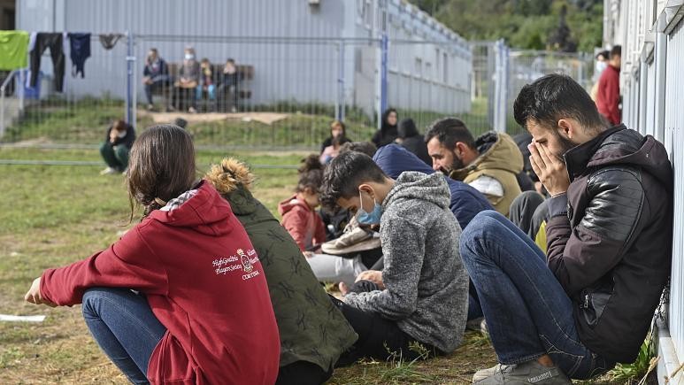 Người di cư tại Cơ sở Tiếp nhận Ban đầu Trung tâm dành cho Người xin tị nạn ở Eisenhuettenstadt, Brandenburg, Đức. Ảnh: dpa (chụp ngày 6/10/2021 