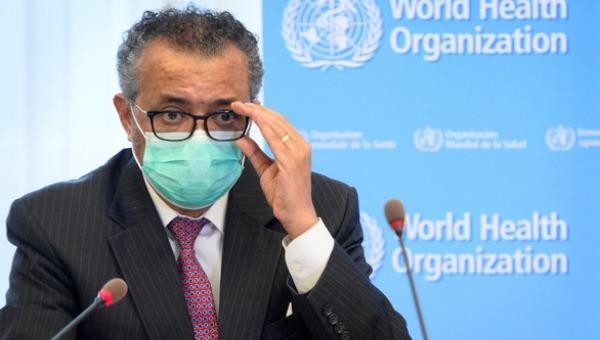 Tổng giám đốc Tổ chức Y tế thế giới (WHO) Tedros Adhanom Ghebreyesus phát biểu  ở Geneva, Thụy Sĩ ngày 24/5 - Ảnh: REUTERS